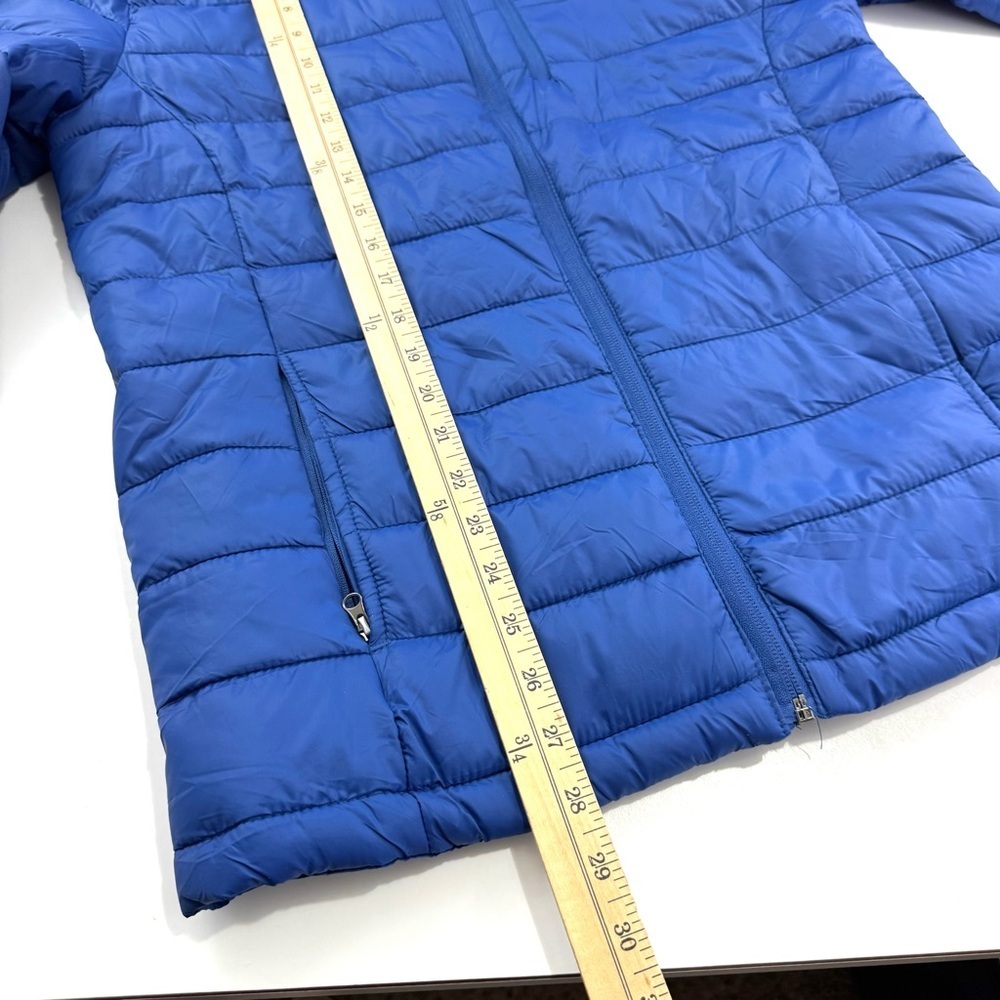 St Johns Bay Puffer Jacket Blue Mens Sz S Lightweight Water Resistant Outdoorsy - Picture 7 of 8